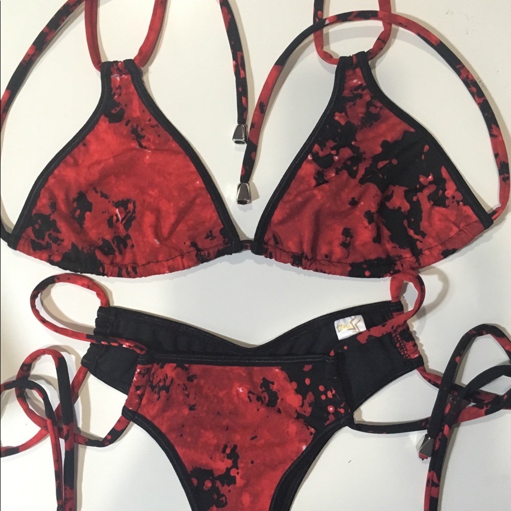 Bikini set Black Red Mix
